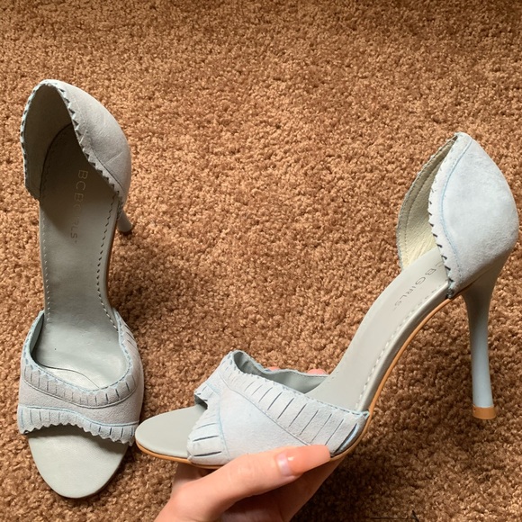 light blue 3 inch heels